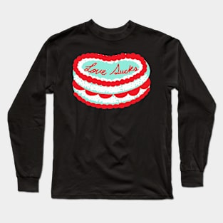 Love sucks valentine's day cake Long Sleeve T-Shirt